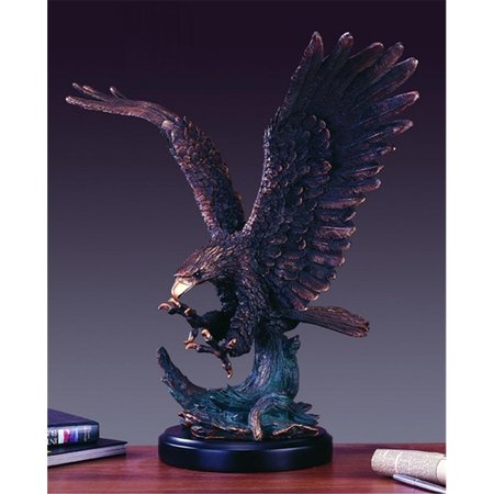 MARIAN IMPORTS Marian Imports F11117 Eagle Bronze Plated Resin Sculpture - 24 x 15 x 26 in. 11117